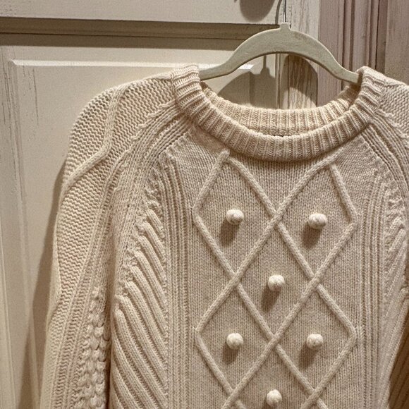 J. Crew White Knit Sweater - Picture 1 of 5